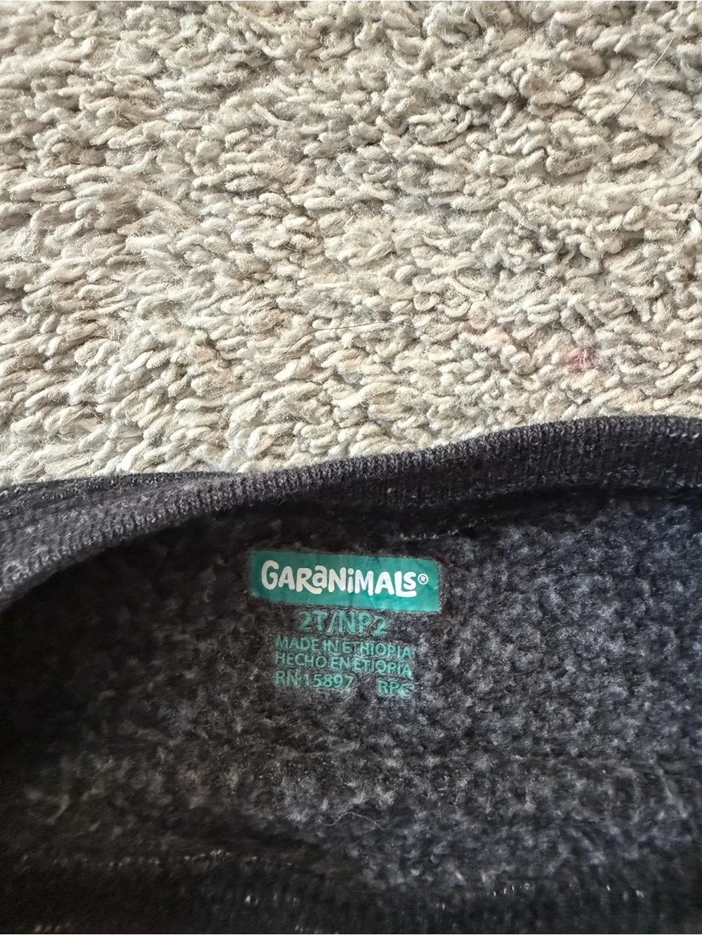 Garanimals Black & Gray 'Always Focused' Raglan Sweatshirt